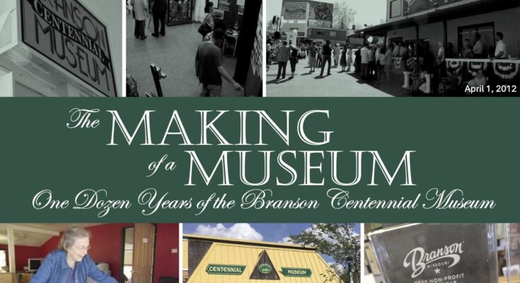 Collage of images showing scenes from the museums opening, volunteers, and its current location.